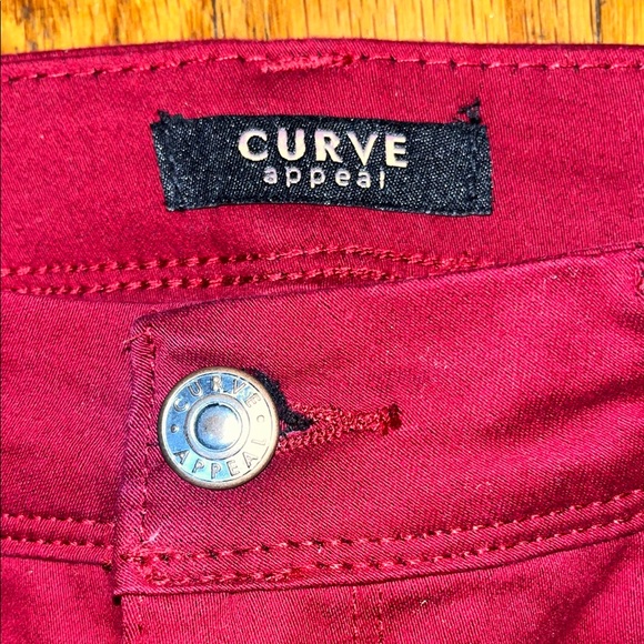 Curve Appeal Burgundy Minimalist Jegging Size 10 - Picture 2 of 10
